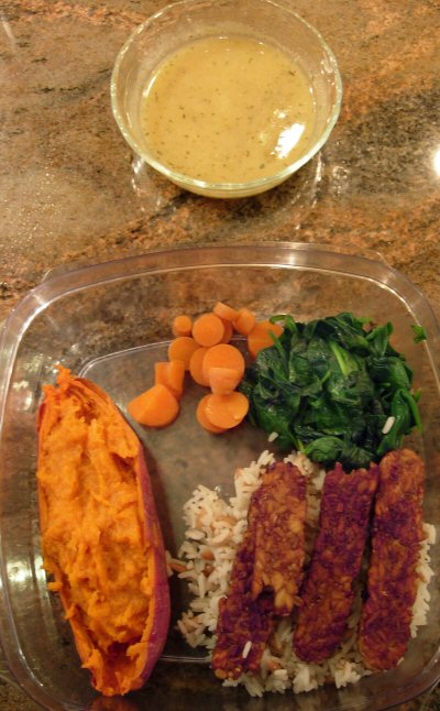 Curry Rice Tempeh, with veggies