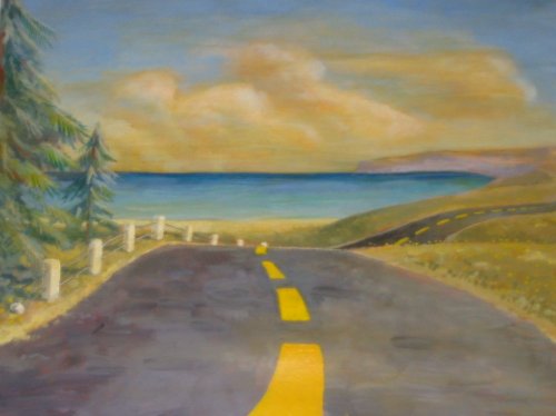 Torrey Pines Hill, an original painting by an unknown artist