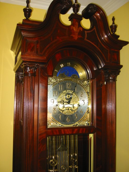 how to set sligh grandfather clock